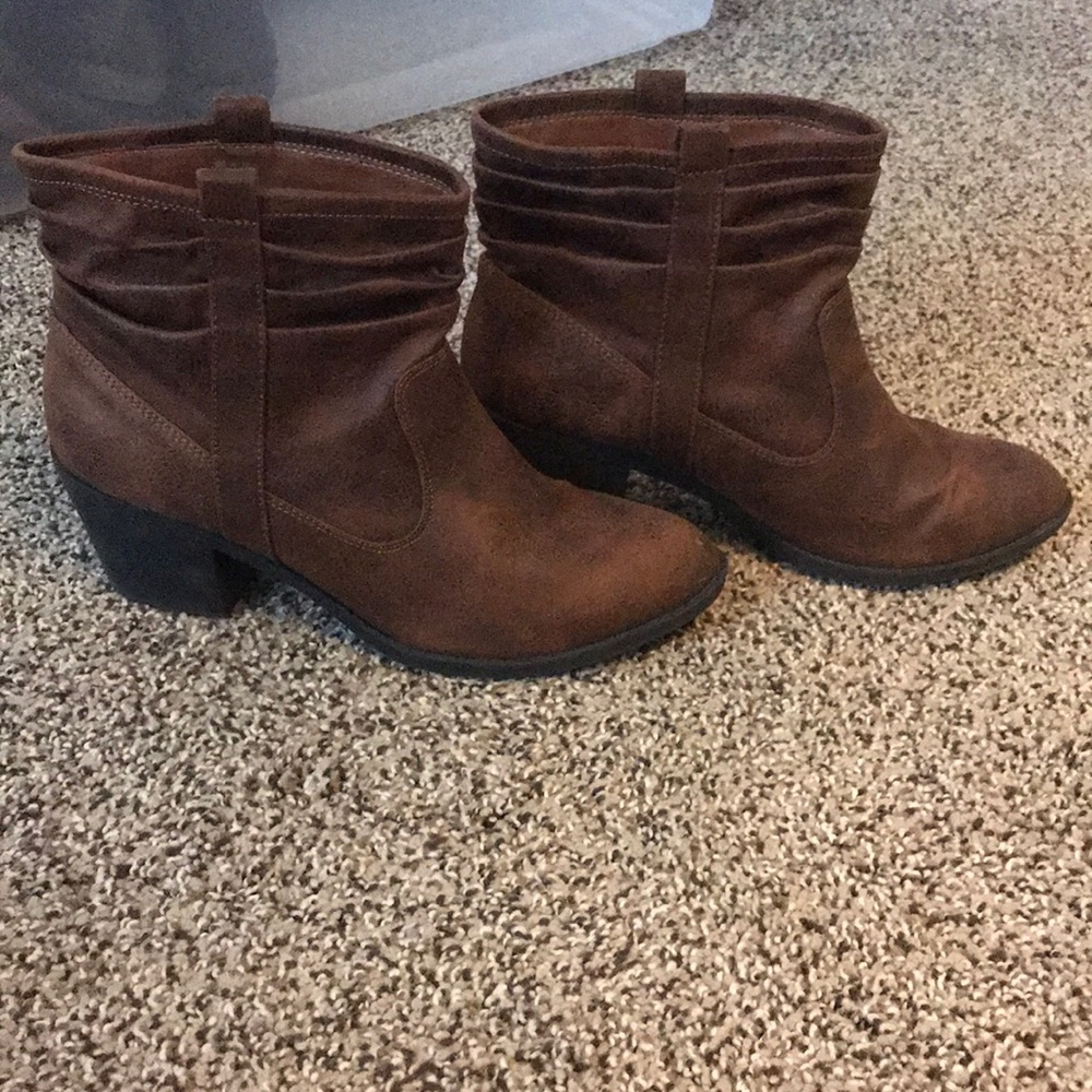 Brown booties